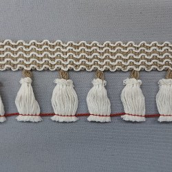 674 ecrou 2cm with fringe 6cm